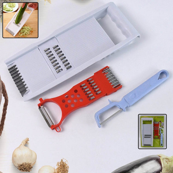 3 in 1 Kitchen Set: Grater Base, Slicing Attachment, and Peeler (3 Pcs Set) - dailyneed.life