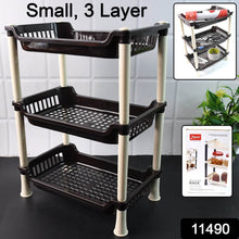 Apex Small Multiuse Plastic Storage Rack Organizer 3-Tier - dailyneed.life