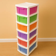 6-Layer Multi-Colored Plastic Storage Drawer Cabinet - dailyneed.life