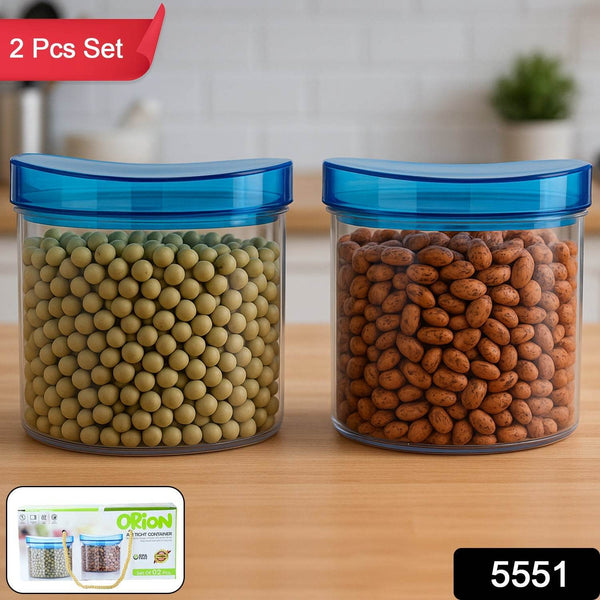 Air Tight & Unbreakable Kitchen Jar Set Food Storage Containers for Dry Fruits, Spices, Snacks, Pulses (2 Pcs Set) - dailyneed.life