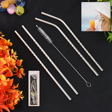 Reusable Stainless Steel Straws Set of 5 (2 Straight straws, 2 Bent straws, 1 Brush) - dailyneed.life