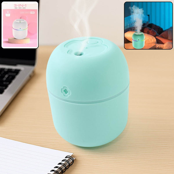 Portable Mini USB Humidifier with Light, Cool Mist & Essential Oil Diffuser (250ML / Mix Design) - dailyneed.life