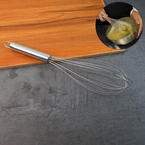 Large Stainless Steel Balloon Whisk Heavy-Duty Kitchen Tool (30cm / 1 Pc) - dailyneed.life