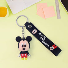 Cute Cartoon Silicone 3D Key Chain with Metal Hook & Strap (Pack of 1 / Mix Design) - dailyneed.life