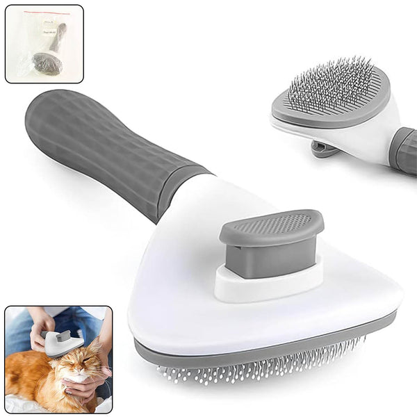 Self-Cleaning Slicker Brush for Dogs & Cats (1 Pc) - dailyneed.life