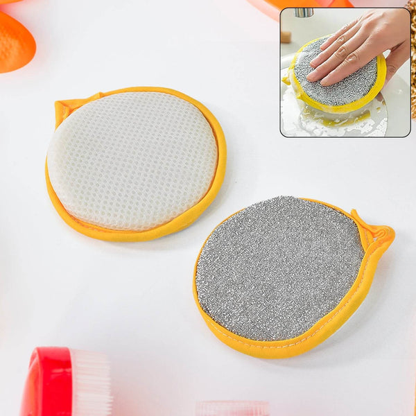 Double Side Dishwashing Sponge Dish Washing Brush (1 Pc) - dailyneed.life
