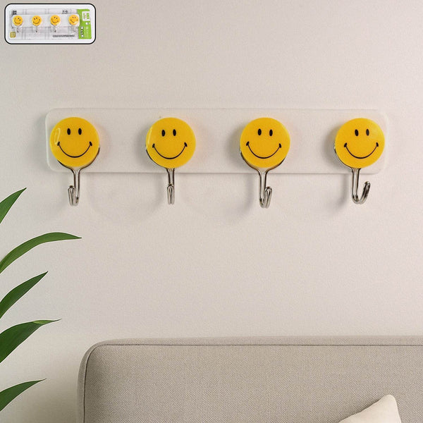 Multipurpose Self-Adhesive 4 hooks for wall Hook (1 Pc) - dailyneed.life