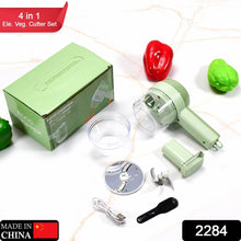 4 in 1 Handheld Electric Vegetable Cutter Set, Multifunction Mini Chopper Food Processor, Wireless Electric Garlic Mud Masher, for Garlic, Chili ,Onion, Ginger - dailyneed.life
