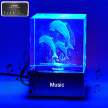 3D Mix Design LED Light Base With Speaker (1 Pc / B Grade) - dailyneed.life