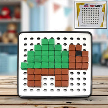 Pixel Cubes Toy for Children Early Education, Pixel Game Educational Board Games Board, Birthday Gift for Kids, Learning Math Toy, Brain Games, Math Puzzle (Approx 180 Cubes With Pixel Board & Book) - dailyneed.life
