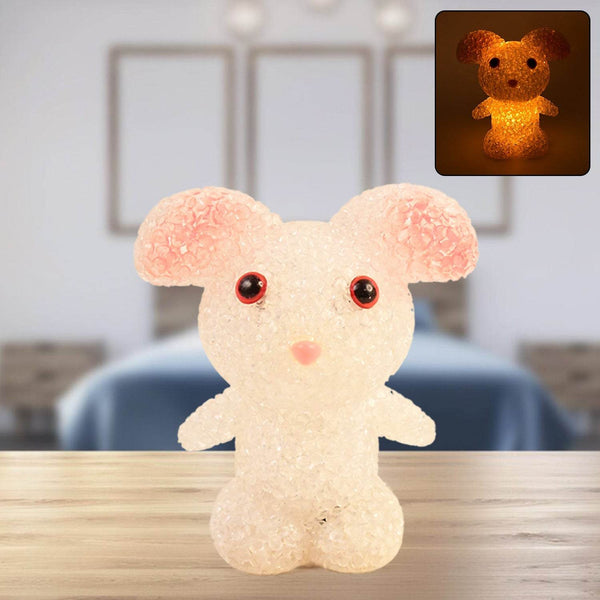 Crystal LED Night Light Lamp – Cute Glowing Animal Decorative Light (1 Pc) - dailyneed.life