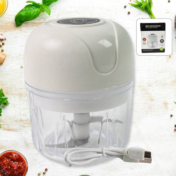 Wireless USB Rechargeable Mini Electric Garlic Machine / Chopper (250Ml) - dailyneed.life