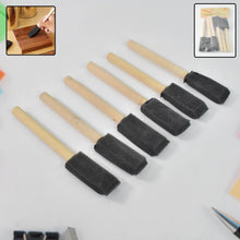 Multipurpose Sponge Brushes for Painting with Wooden Handles (6 Pcs Set) - dailyneed.life