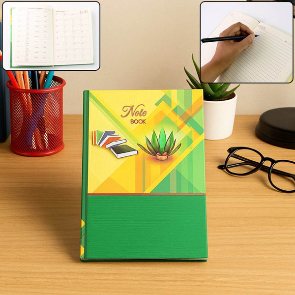 Hardcover Ruled Notebook with Calendar, Diary & 160 Pages 22x16 cm (1 Pc) - dailyneed.life
