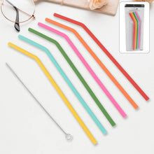 Reusable Silicone Straws Flexible Drinking Straws with Cleaning Brush (7 pc) - dailyneed.life