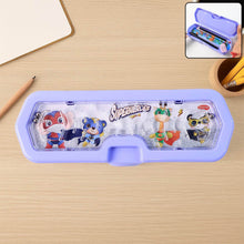 Cartoon Character Printed Plastic Pencil Box with Built-in Maze Puzzle Game (1 Pc) - dailyneed.life