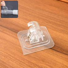 Wall Mount Transparent Self-Adhesive Clip with Strong Spring Grip - dailyneed.life