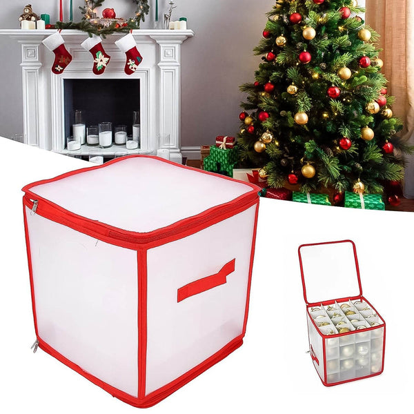 Storage Box Transparent PVC Zipper Sealed Lasting Sock Organizer with Compartment (30×30 CM / Inside Cardboard sheet) - dailyneed.life