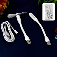 Portable Mini USB Fan, USB Light & Micro USB Cable (3 Pcs Set) - dailyneed.life