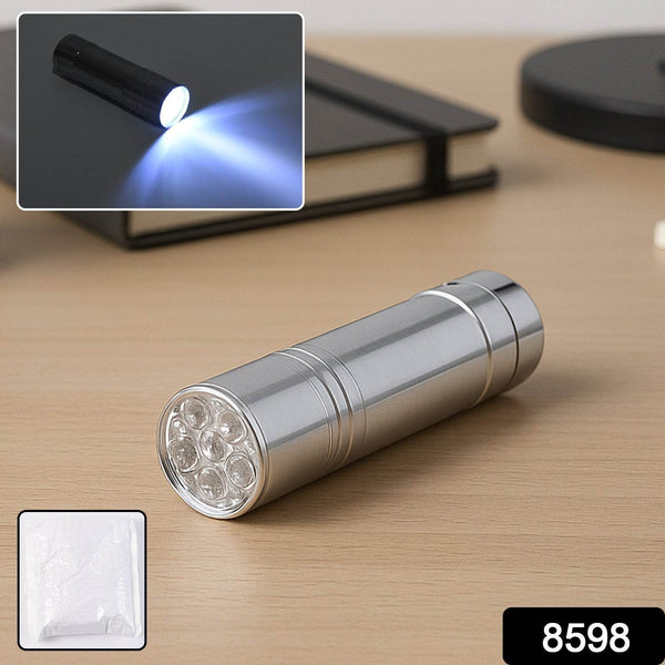 Portable Mini Torch, Super-Bright Mini 6 LED Bulb Pocket Torches - Small Keyring Torch Flashlight for Camping, Hiking, DIY, Travelling, Outdoors and More 3 Battery operated (Battery not included / 1 pc / Mix Color ) - dailyneed.life