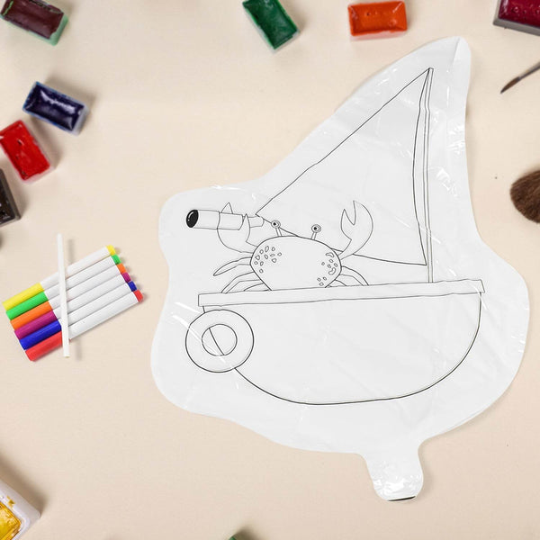 Multicolour colour-your-own inflatable animals With 6pcs Colored Pen Markers (1 Set) - dailyneed.life