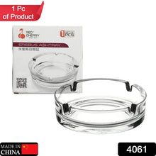 Glass Classic Crystal Quality Cigar Cigarette Ashtray Round Tabletop for Home Office Indoor Outdoor Home Decor - dailyneed.life