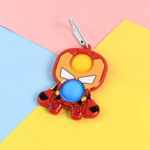 Themed Iron Man Shape Keychain Pop It Toy (1 Pc) - dailyneed.life