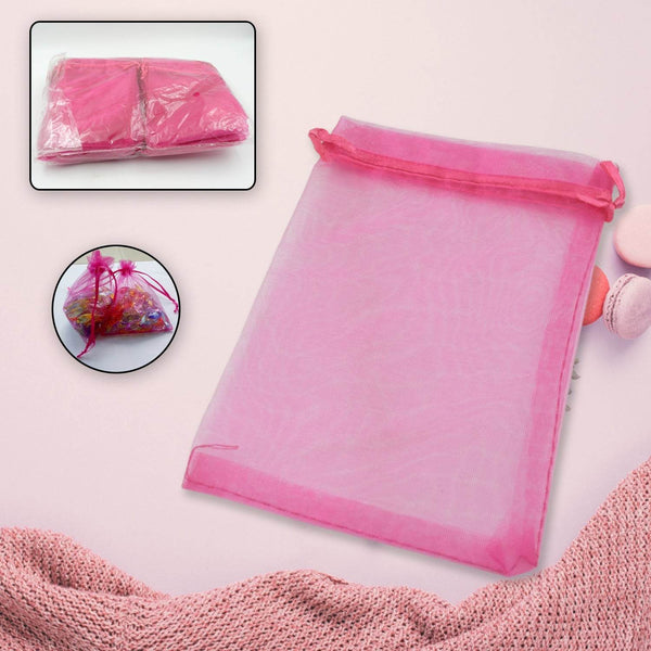 Organza Gift Bags Small Mesh Bags Drawstring Gift Bags Christmas Drawstring Organza Gift Bags, Wedding Party Festival Gift Bags (100 Pcs Set) - dailyneed.life