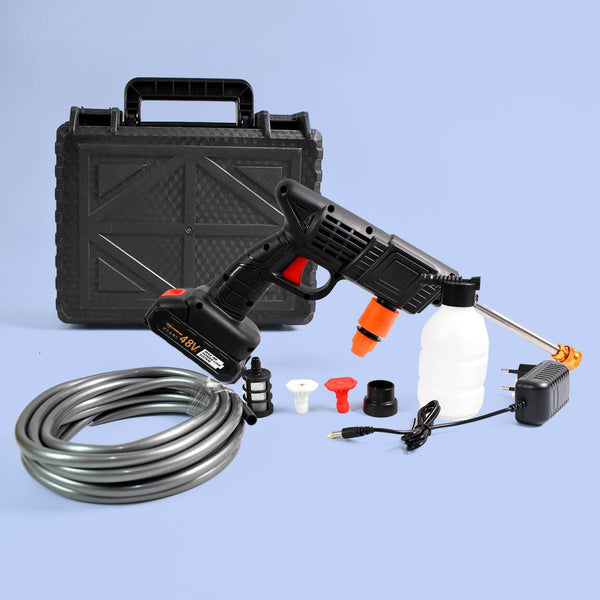 Car Washer Gun Wireless High Pressure Washer Water Spray Gun (48V / With Small Box & Small Adaptor / 1 Set) - dailyneed.life