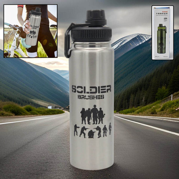 Vacuum Insulated Stainless Steel Bottle Stainless Steel (1000 ml / 1 Pc) - dailyneed.life