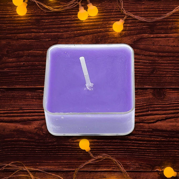 Smokeless Scented Acrylic Lavender Tealight Candles | Scented Acrylic Tealight Candle Set of 1 for Home Decoration and Celebrations | Long Burning Time Candle, Diwali (1 Pc / Mix Color) - dailyneed.life