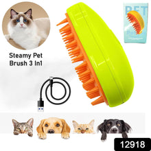 3-in-1 Cat Steamy Brush – Self-Cleaning Pet Grooming & Hair Removal Comb - dailyneed.life