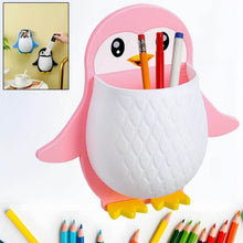 Penguin Storage Box, Adhesive Remote Case, Electric Toothbrushes Holder, Universal Controller Holder, Wall Nightstand, Office Plastic Wall Mount - dailyneed.life
