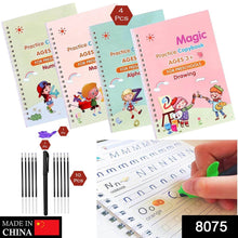4 Pc Magic Copybook widely used by kids, children’s and even adults also to write down important things over it while emergencies etc. - dailyneed.life