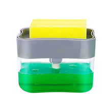 Liquid Soap Dispenser on Countertop with Sponge Holder For Pet - dailyneed.life