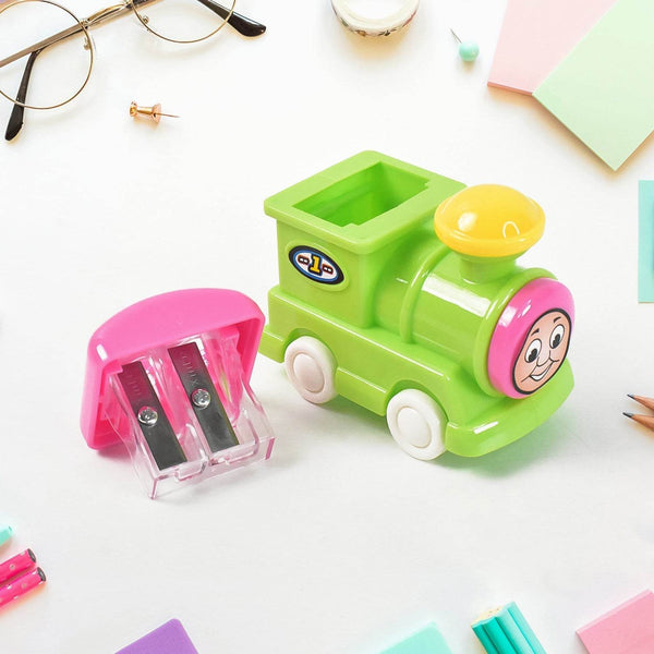 Train Double Hole Pencil Sharpener (1 Pc) - dailyneed.life