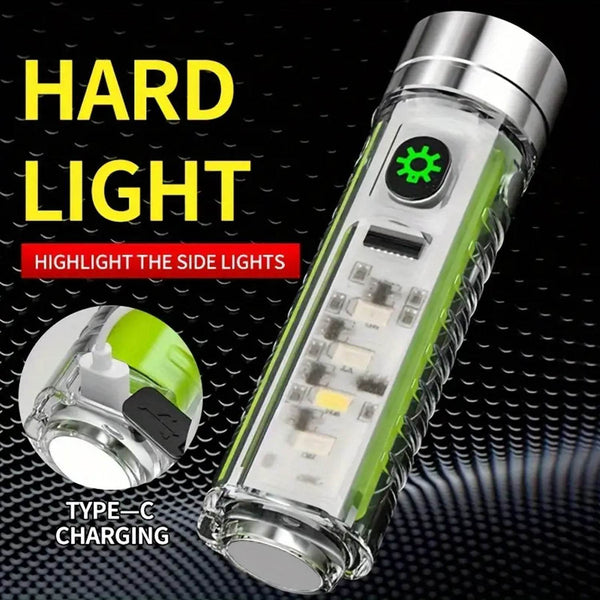 Pattern Flashlight USB Flashlight Rechargeable LED Torch Light (1 Pc) - dailyneed.life
