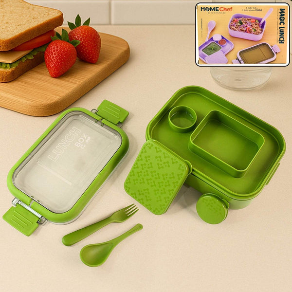 Magic Lunch Box with Leakproof Compartments (1 Pc) - dailyneed.life