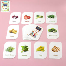 Kidkraft 32-Piece Educational Vegetable Flash Cards Set - dailyneed.life