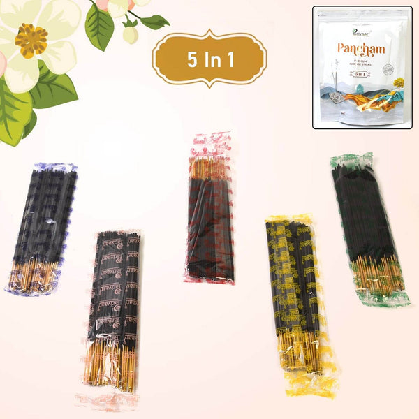 5in1 Pancham Premium Agarbatti / Incense Sticks (450 GM) - dailyneed.life