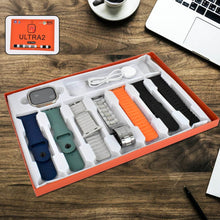 7 in 1 Ultra Smart watch Combo with Seven Classic Straps & Transparent Screen Guard (1 Set / Mix Color) - dailyneed.life
