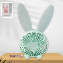 Cute Rabbit USB Desk Fan for Kids & Camping (1 Pc, Plastic, Mist Air) - dailyneed.life