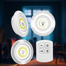 LED Light Under Closet Battery Powered Closet Wall Lamp with Remote Control Bedroom Kitchen Set of 3 LED Lights And 1 Remote Control (Battery Not Included) - dailyneed.life