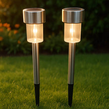 Solar-Powered Stainless Steel Garden Pathway Lights 31x4 cm (2 Pc) - dailyneed.life