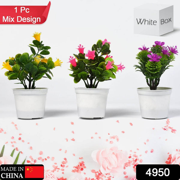 Flower Pot Artificial Decoration Plant | Natural Look & Plastic Material For Home , Hotels , Office & Multiuse Pot - dailyneed.life