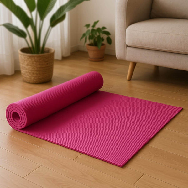Yoga Mat Eco-Friendly For Fitness Exercise Workout Gym with Non-Slip (180x60xcm) Color may very - dailyneed.life