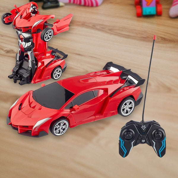 2 In 1 Automatic Robot Converted Remote Control Car With Light Scale 360°Drifting Deformation Robot Car Toy Kids Boys, Robot Convert Unique Toy For Boys (1 Pc) - dailyneed.life
