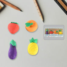 Mini Cute Veg & Fruit Erasers – 3D Colorful Eraser Set for Kids (4 Pc) - dailyneed.life