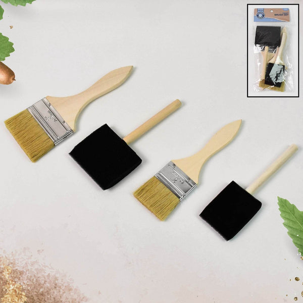 Paint Brush for Wall Painting & Foam Brush Painting Sponge Tool (4 Pcs Set) - dailyneed.life