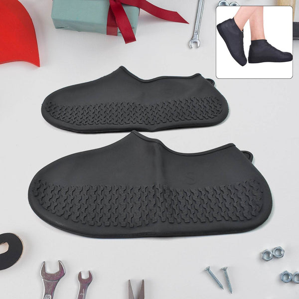 Non-Slip Silicone Reusable Waterproof Rain Shoes Covers (1 Pair / Small / Mix Color) - dailyneed.life